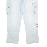 JOHN BANER Mens Jeans Light Blue Regular Regular Cotton Blend W34 L32 Cargo
