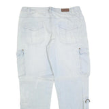 JOHN BANER Mens Jeans Light Blue Regular Regular Cotton Blend W34 L32 Cargo