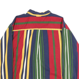 RESOLUTE BAY Mens Red & Green Striped Pattern Shirt XL Cotton Button-Down