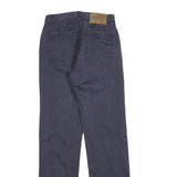 CALVIN KLEIN JEANS Womens Cotton Blend Blue Slim Straight Trousers W27 L32