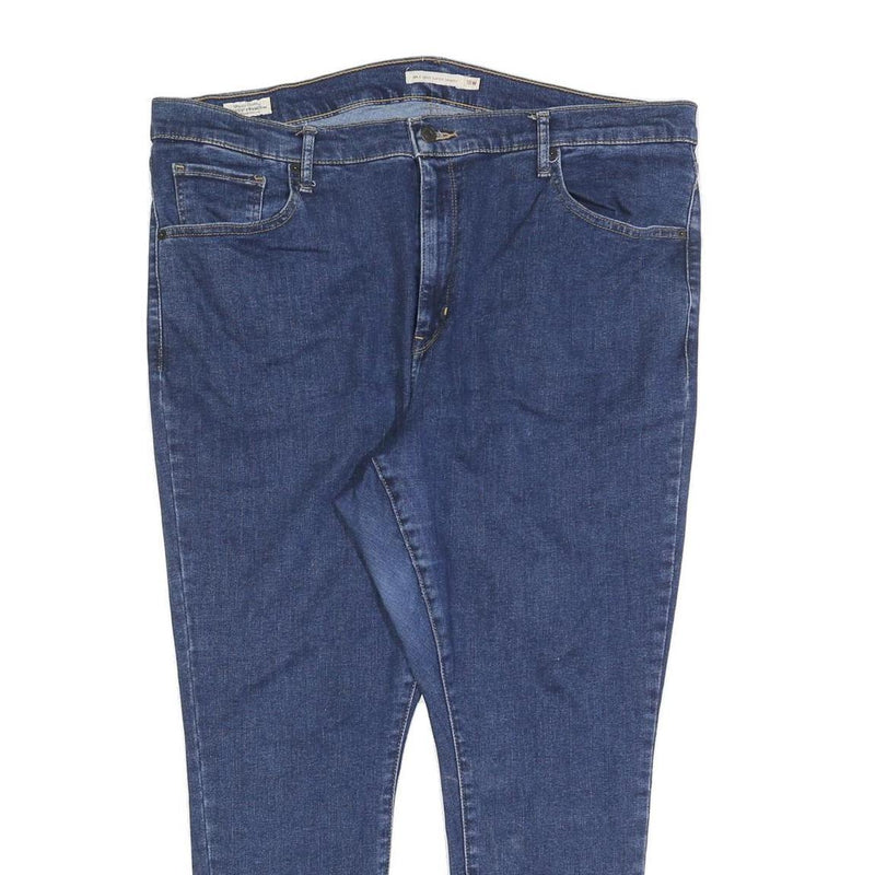 LEVI'S Womens Blue Slim Skinny Denim Cotton Blend Jeans W40 L28 Classic Zip