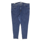 LEVI'S Womens Blue Slim Skinny Denim Cotton Blend Jeans W40 L28 Classic Zip