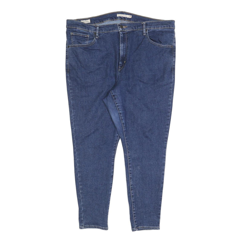 LEVI'S Womens Blue Slim Skinny Denim Cotton Blend Jeans W40 L28 Classic Zip