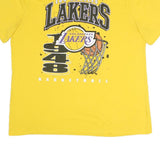 NBA Mens Yellow Los Angeles Lakers Basketball T-Shirt 2XL Short Sleeve Crew Neck
