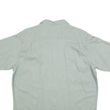 WRANGLER Mens Green Cotton Blend Short Sleeve Shirt L Casual Workwear