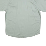WRANGLER Mens Green Cotton Blend Short Sleeve Shirt L Casual Workwear