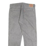 LEVI'S 501XX Mens Jeans Grey Regular Straight Denim Medium W38 L32 Classic Fit