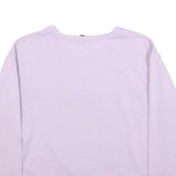 THE ROLLING STONES Womens Lilac Sweatshirt L Cotton Blend Crew Neck Long Sleeve