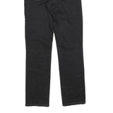 LEVI'S Womens Black Regular Straight Denim W26 L28 Zip Cotton Blend Jeans