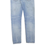 LEVI'S Womens 520 Regular Fit Skinny Denim Light Blue Jeans W28 L33 Zip Cotton
