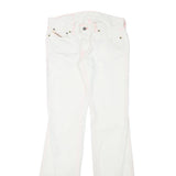 DIESEL Womens Regular Fit White Jeans Cotton Blend Zip W29 L33 Classic Stylish