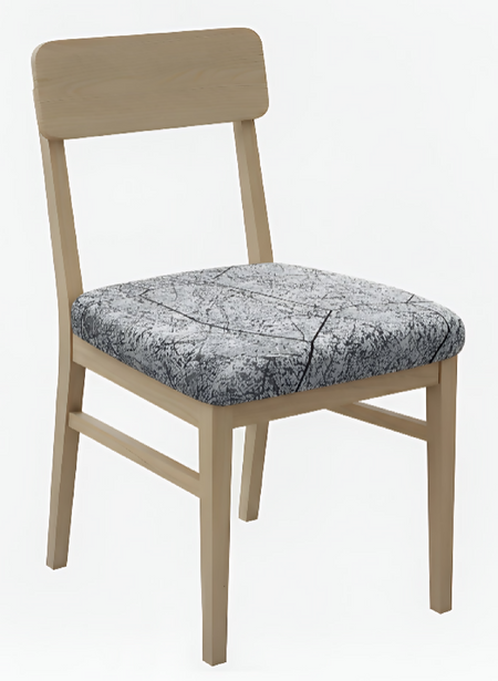 Anyseat Dark Gray Crack Stone Print Chair Cover – Stretch Washable Removable Seat Cover for Dining & Kitchen