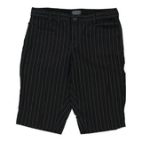 Vintage Ralph Lauren Pinstripe Shorts - 32W 13L Black Cotton