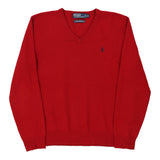 Vintage red Ralph Lauren Jumper - mens medium