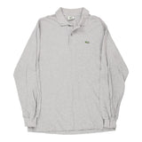 Vintage grey Lacoste Long Sleeve Polo Shirt - mens large