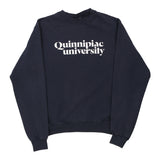 Quinnipiac University Champion College Sweatshirt - Small Navy Cotton Blend