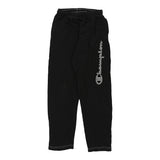 Age 11-12 Champion Spellout Joggers - Large Black Cotton Blend