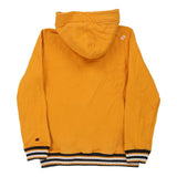 Age 13-14 Champion Spellout Hoodie - XL Yellow Cotton Blend