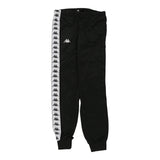 Age 11-12 Kappa Joggers - XS Black Cotton Blend