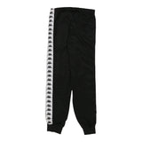 Age 11-12 Kappa Joggers - XS Black Cotton Blend