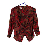 Vintage red 1980's Fiorella Rubino Blouse - womens medium
