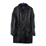 Vintage black Leatherworld Leather Jacket - mens large