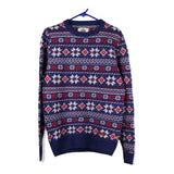 Vintage blue Franklin & Marshall Jumper - mens large