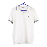 Vintage white Carrera Polo Shirt - mens large