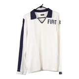 Vintage white Italy Kappa Long Sleeve Polo Shirt - mens medium
