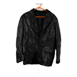 Vintage black Unbranded Leather Jacket - mens medium