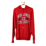 Vintage red Bob Jones Cross Country Nike Hoodie - mens small
