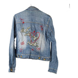 Vintage blue Power Miss Denim Jacket - womens medium