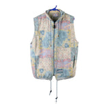 Vintage multicoloured Gymnasium Fleece Gilet - womens large
