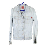 Vintage light wash Indian Rose Denim Jacket - womens medium