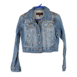 Vintage blue S. West Denim Jacket - womens large