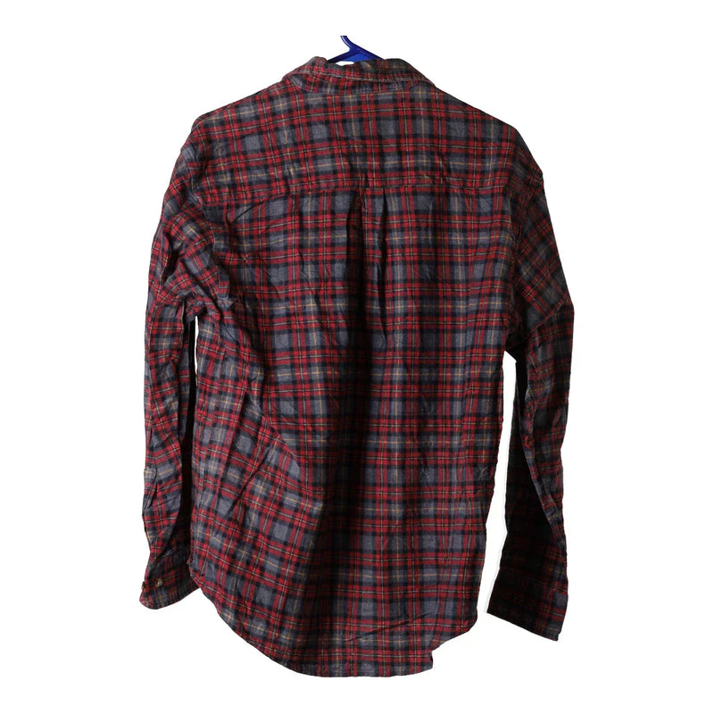 Vintage burgundy Read Flannel Shirt - mens medium