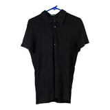Vintage black Benetton Polo Shirt - mens medium