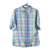 Vintage blue 1980's Unbranded Short Sleeve Shirt - womens medium