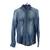 Vintage blue Sky Denim Shirt - mens medium