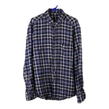 Vintage blue Ovs Flannel Shirt - mens xx-large