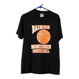 Vintage black Rainier Mountaineer Basketball Port & Company T-Shirt - mens medium