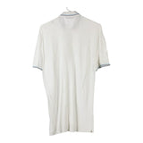 Vintage white Gas Polo Shirt - mens medium