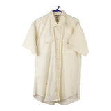 Vintage cream 1970's Made in USA Ruddock Short Sleeve Shirt - mens x-large