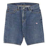 505 Levis Denim Shorts - 35W 10L Blue Cotton