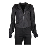Marithe Francois Girbaud Jacket - Medium Black Cotton Blend