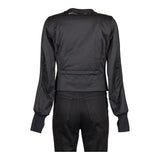 Marithe Francois Girbaud Jacket - Medium Black Cotton Blend