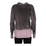 Armani Jeans Collared Long Sleeve Top - Large Block Colour Cotton Blend
