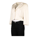 Marella Jacket - Large Cream Viscose Blend