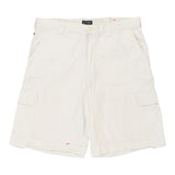 Armani Jeans Cargo Shorts - 37W 11L White Cotton