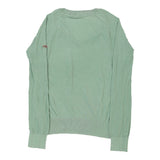 Napapijri V-neck Jumper - XL Green Cotton